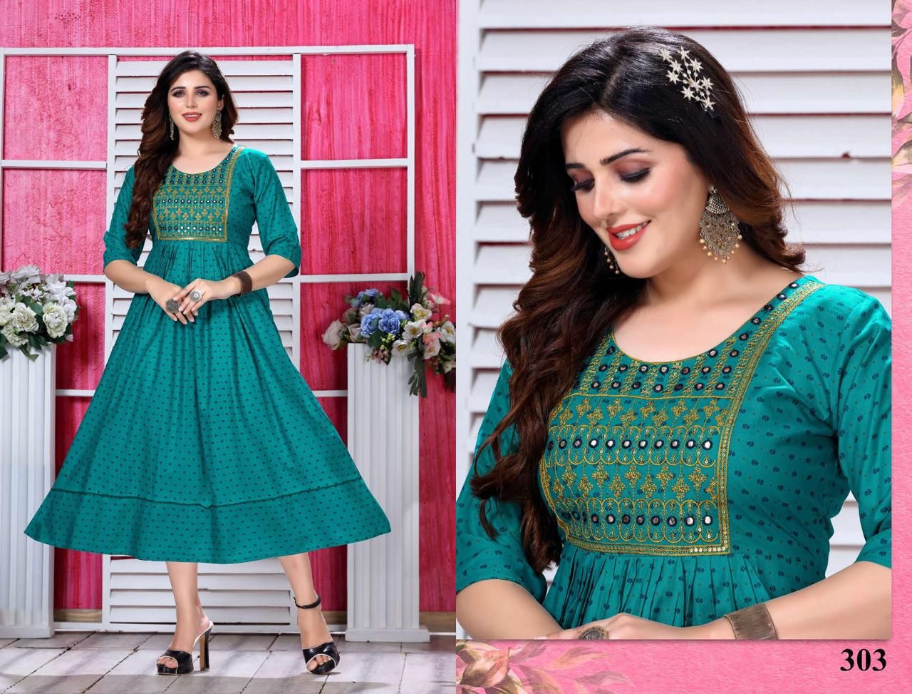Jlf Super Star Vol 1 Printed Embroidery Kurtis Catalog
